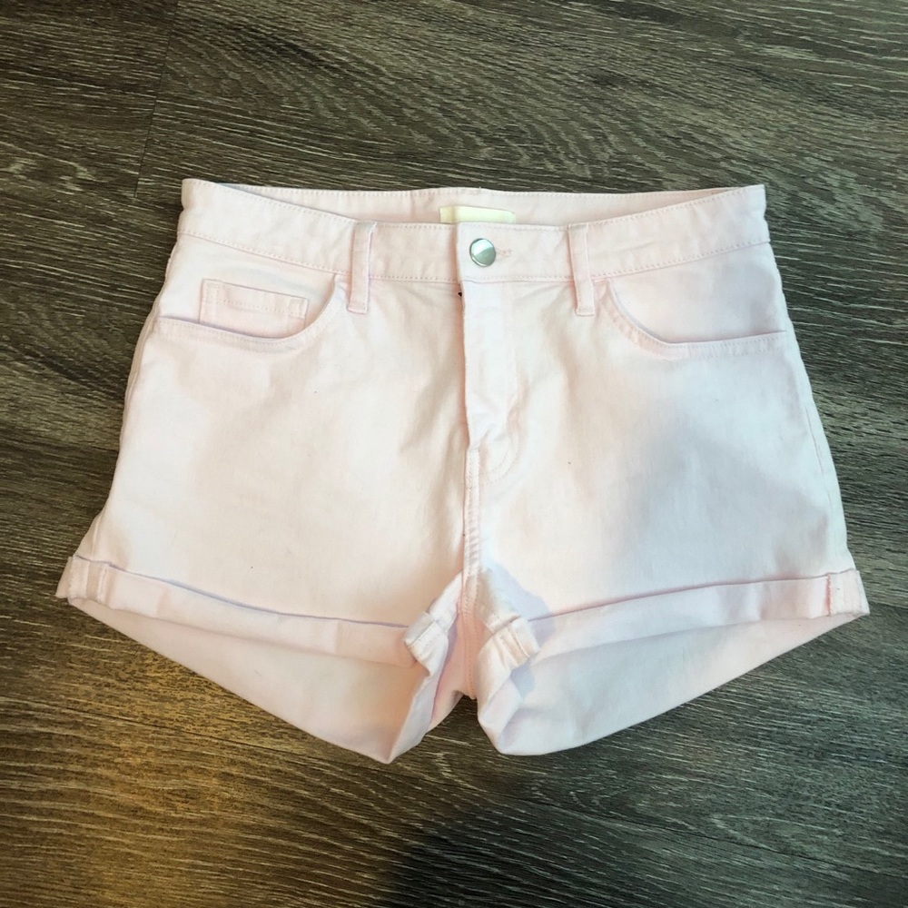 H&M Light Pink Jean Shorts